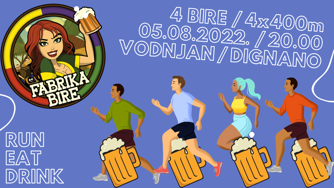 JE LI MOGUĆE PITI PIVO I TRČATI? Okušajte se u jedinstvenoj utrci u Vodnjanu